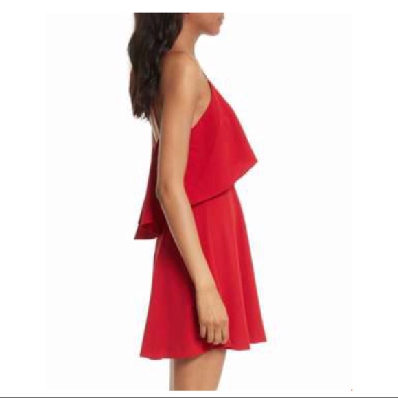 ALICE + OLIVIA LAYERED RUFFLE DRESS - Picture 7 of 8